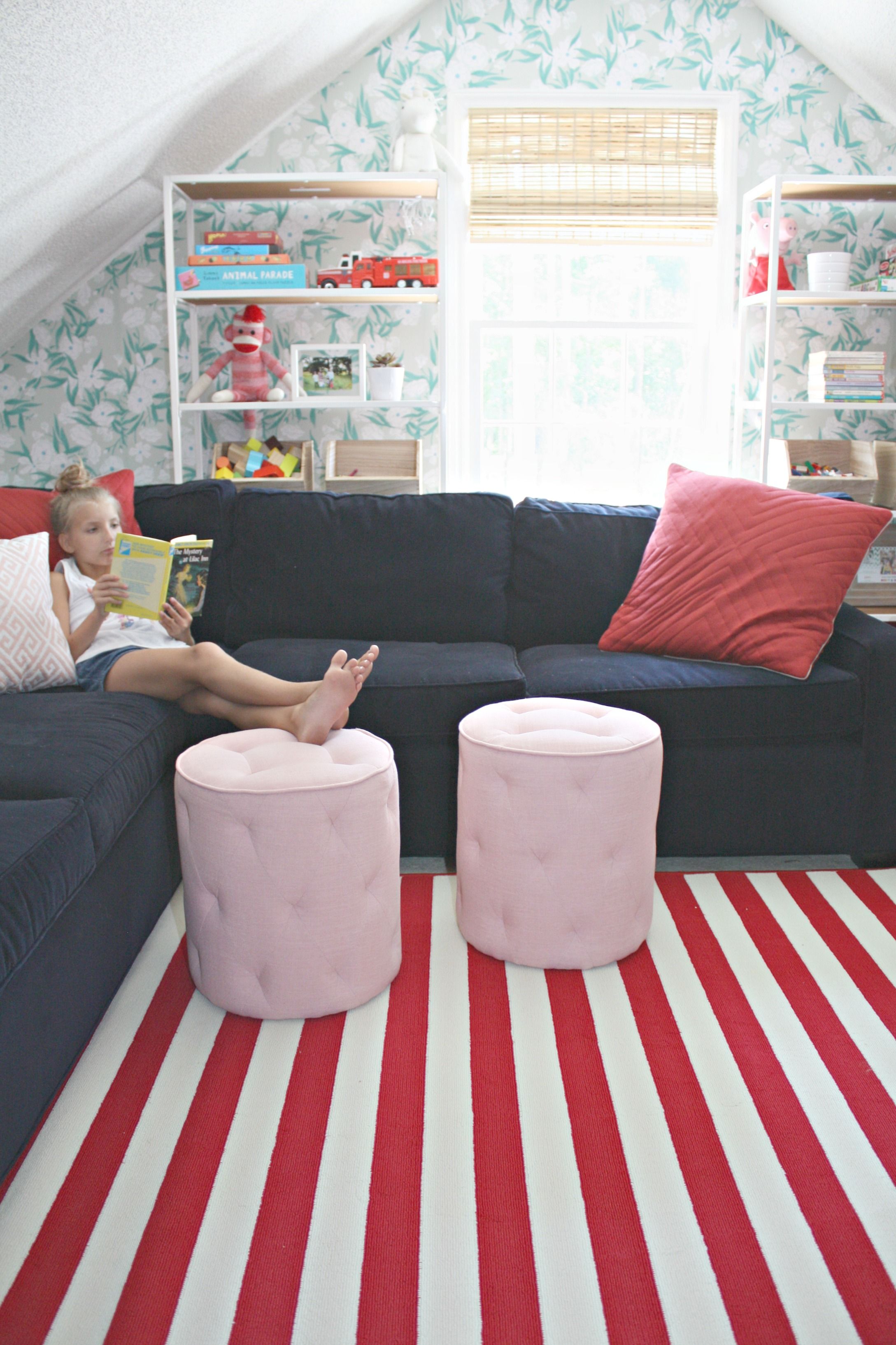 comfy playroom seating