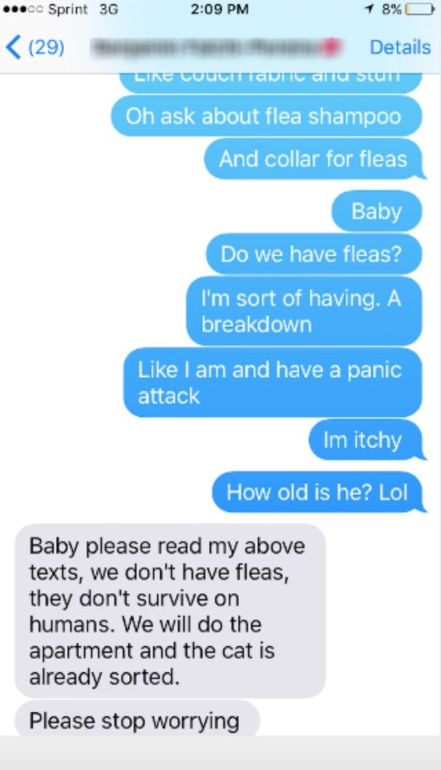 Romantic text conversations
