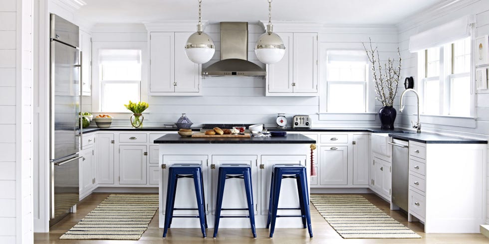 Blue and White Kitchen