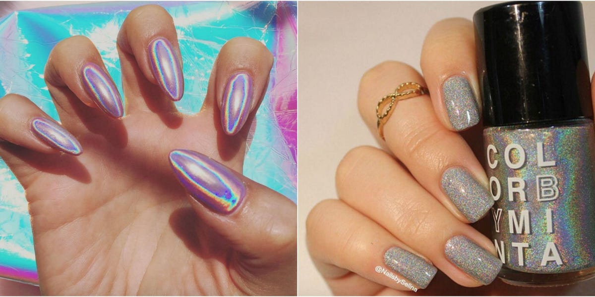 Holographic Nails Are Instagram's Latest Obsession - Holographic Nail  Polish Trend