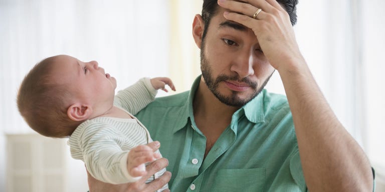 Image result for man stress kids