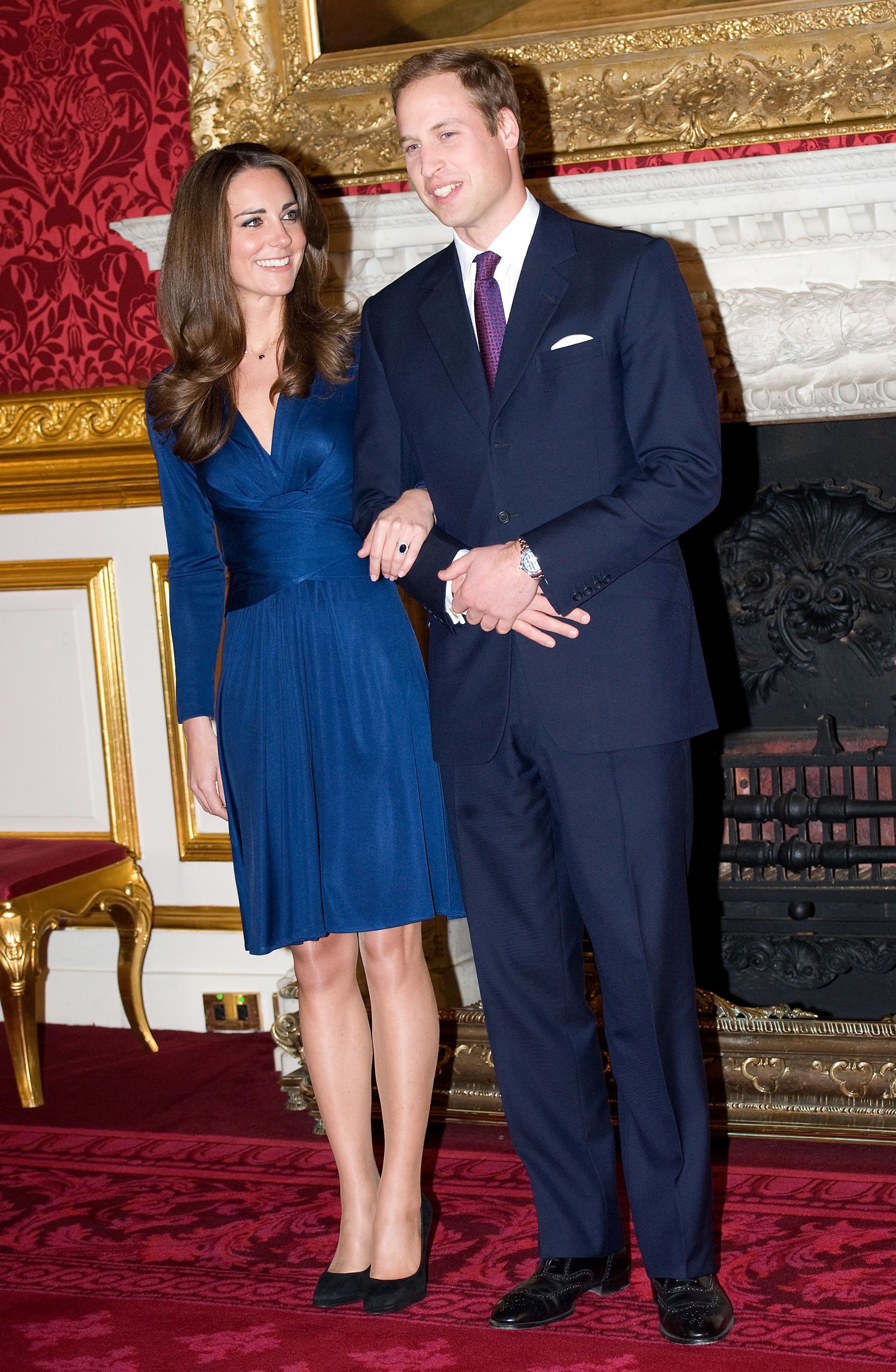 kate middleton navy blue dress