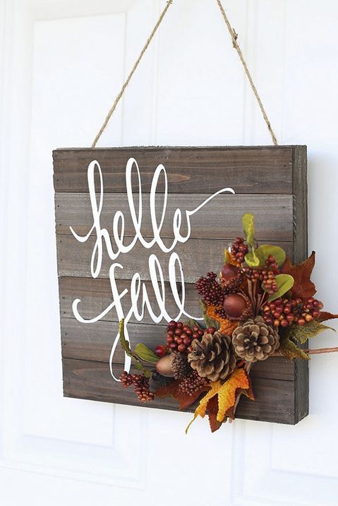30 Easy DIY Fall Wreaths - Best Homemade Wreaths for Fall