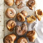 pumpkin popovers on a wire rack