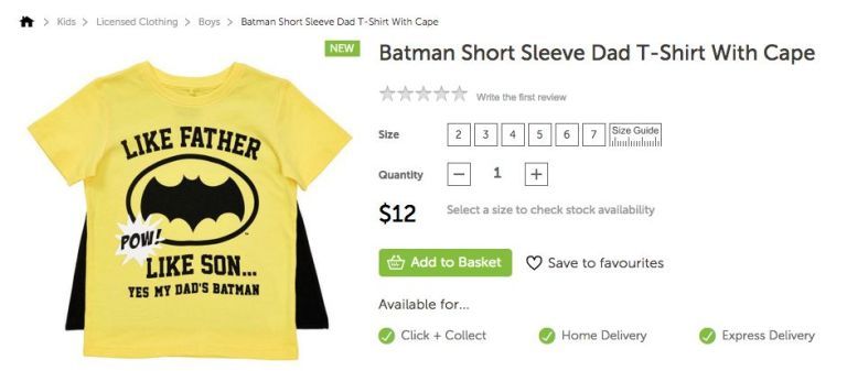 superman t shirt target australia