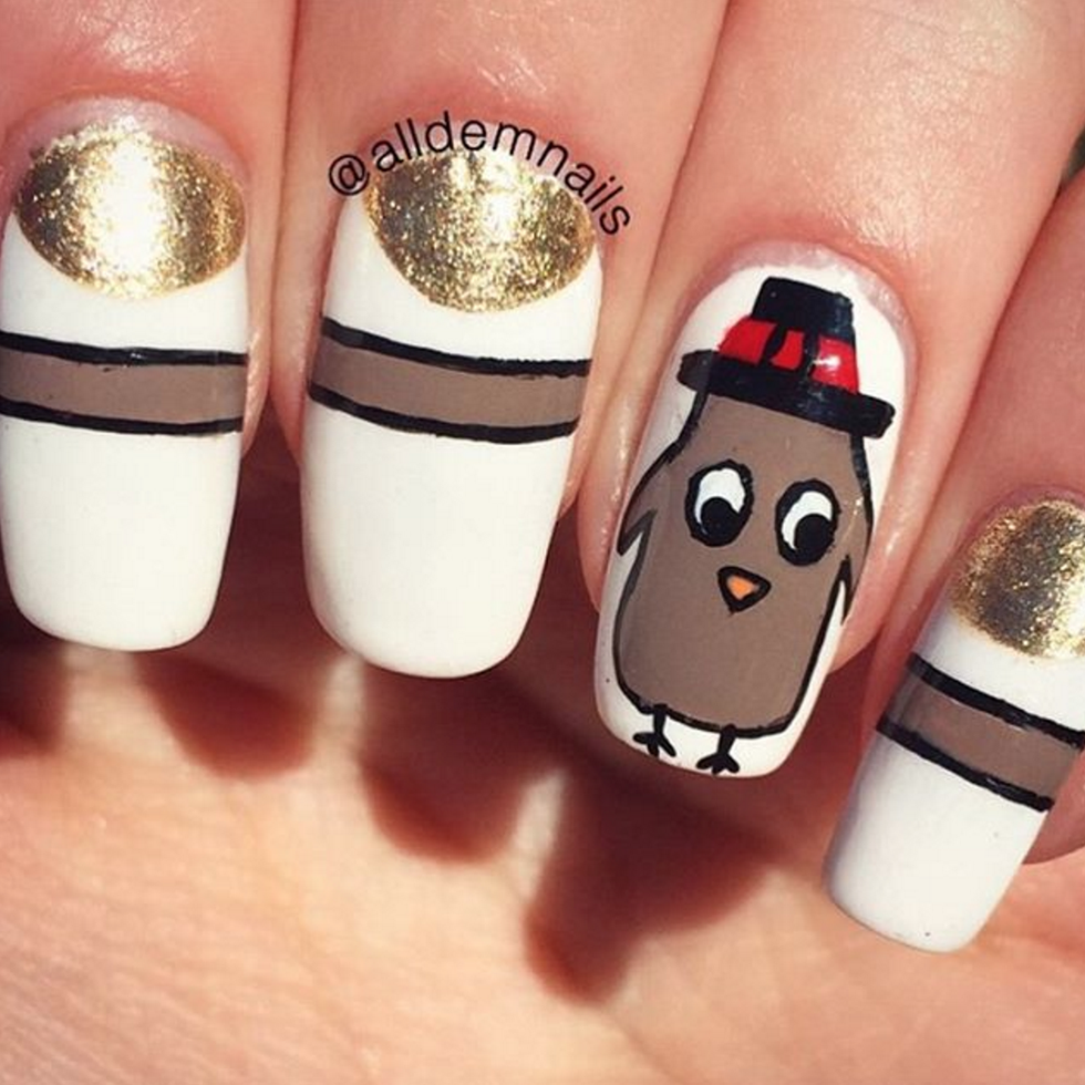 26 Thanksgiving Nail Art Designs - Ideas for November Nails