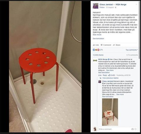 Man S Balls Get Stuck In Ikea Chair Ikea Chair Danger