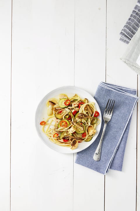 Linguine mit Thunfisch und Chilies Linguine mit Thunfisch und Chilies