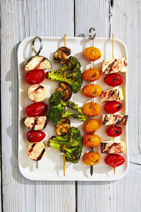 rainbow veggie kabobs   4th of july appetizers