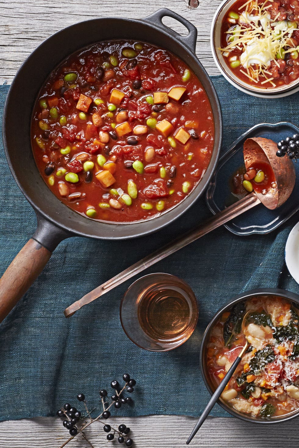 3-Bean Sweet Potato Chili
