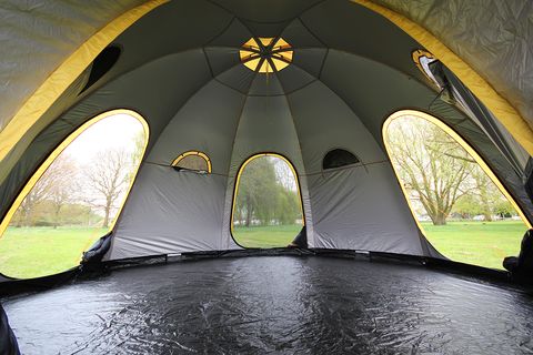 Green, Yellow, Infrastructure, Tints and shades, Symmetry, Arch, Dome, Daylighting, Tent, Dome, 