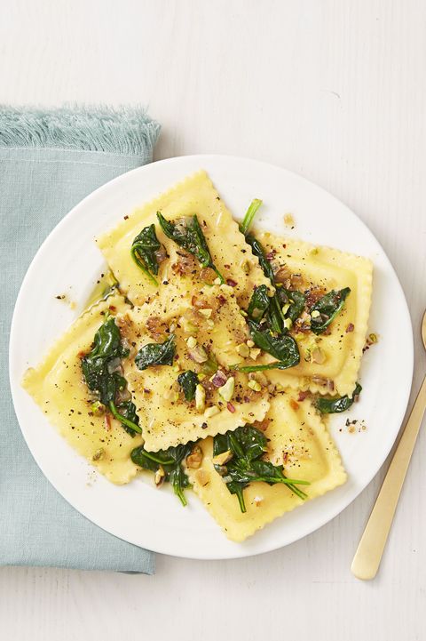 Ravioli with Brown Butter & Spinach - Mother's Day Dinners