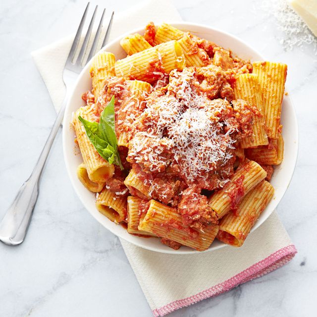 family style recipes parmesan and sausage bolognese