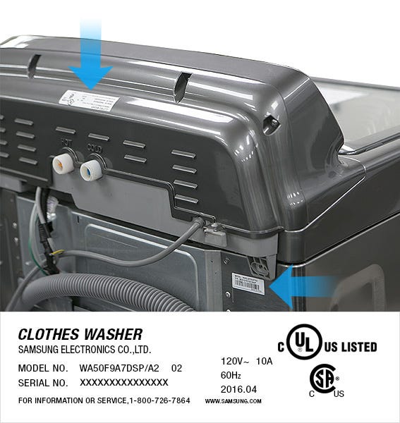 Samsung Washer Serial Number