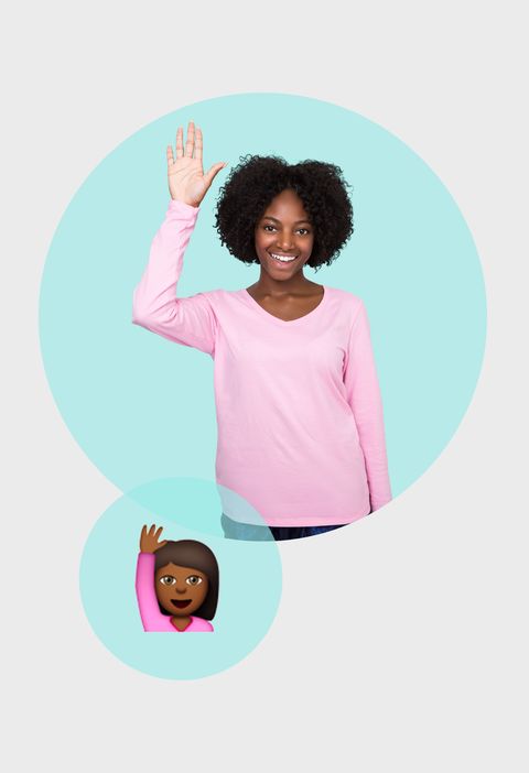 Raising Hand Emoji Costume