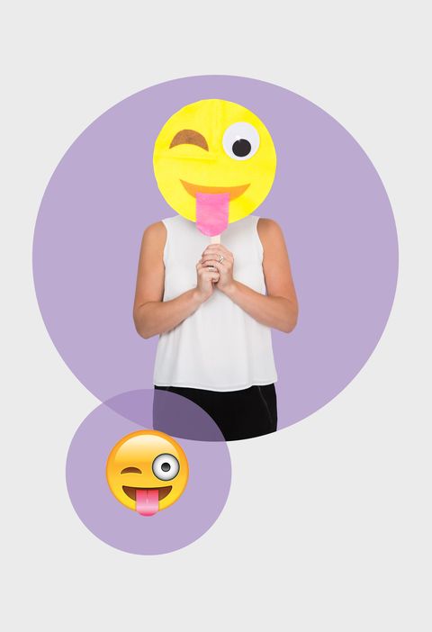 Tongue Out Emoji Costume
