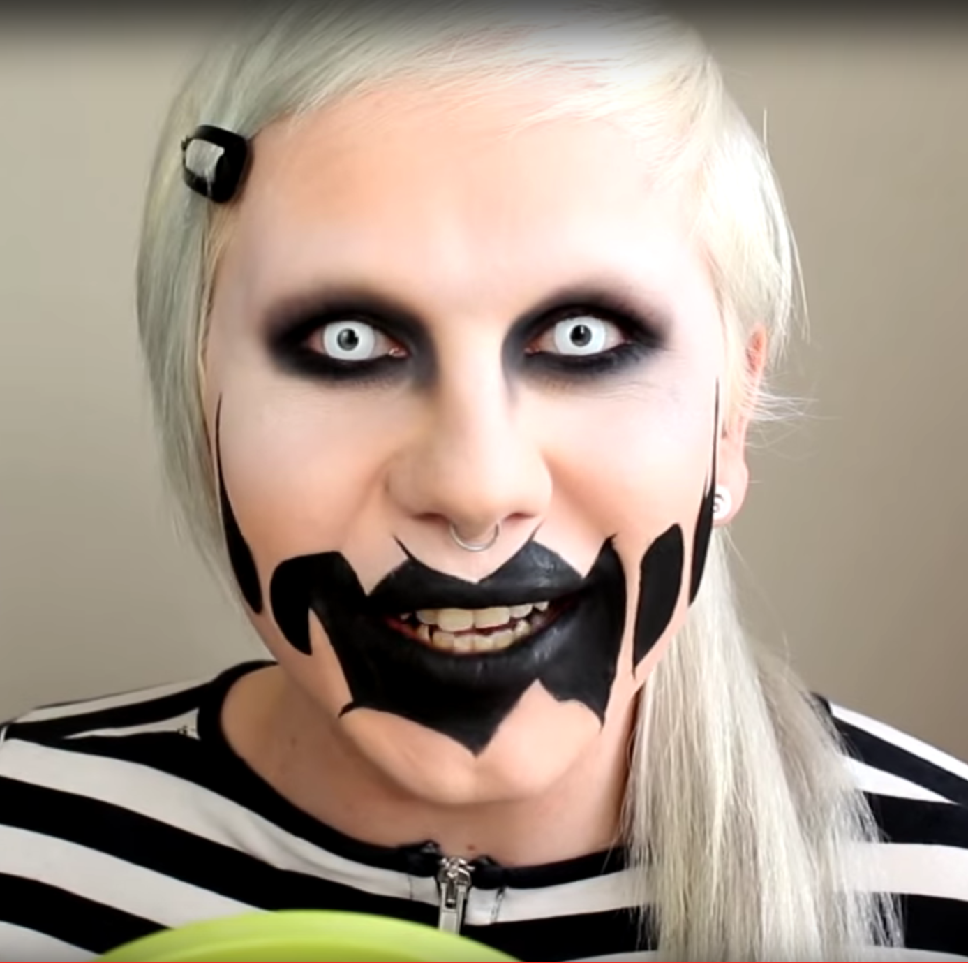 Scary Monster Makeup Howto Beast Halloween Makeup
