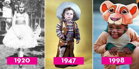 Halloween costumes through the years