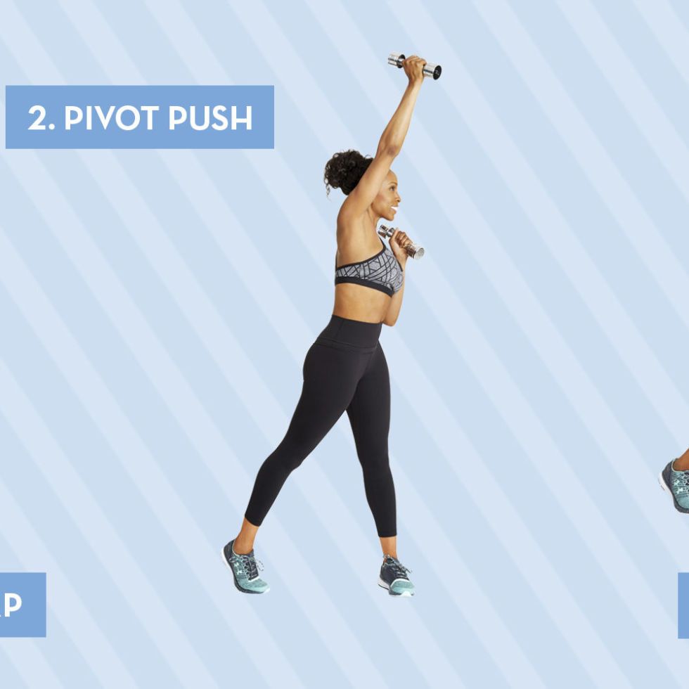 Full body toning workout at online home