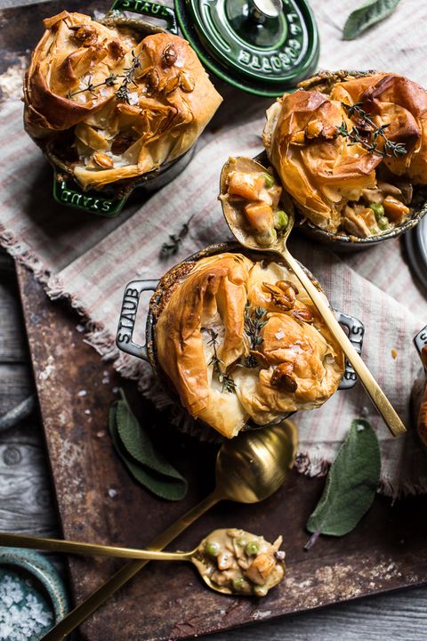 Autumn Chicken and Phyllo Dough Pot Pies
