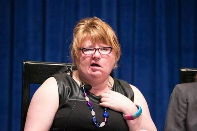 Sarah Engle domestic abuse gun speaking