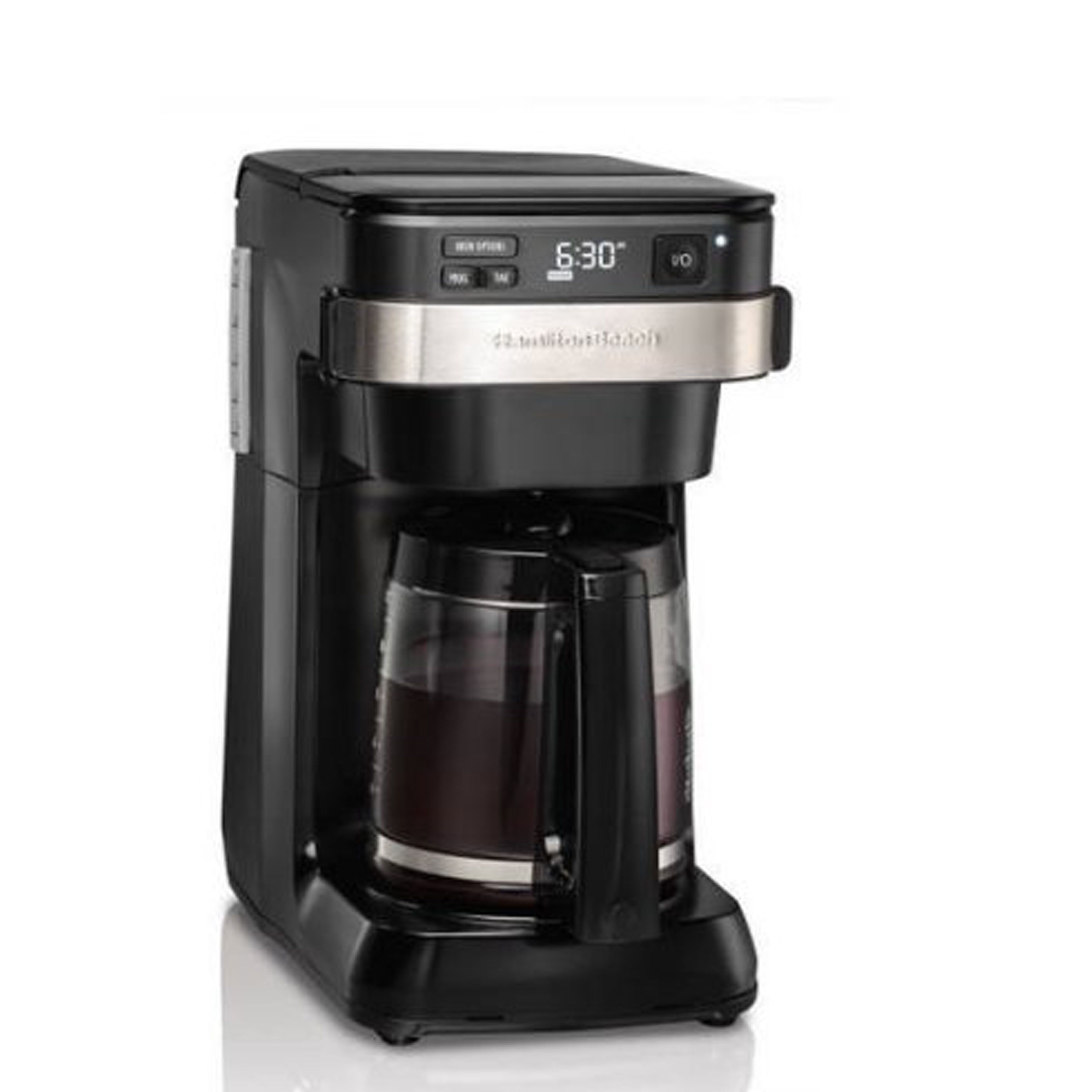 Hamilton beach 12 cup trucount programmable outlet coffee maker with built in scale