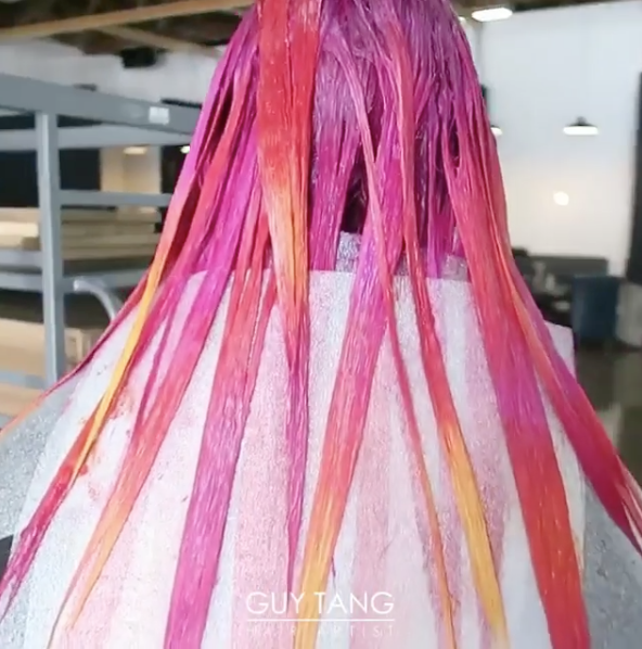 Textile, Magenta, Purple, Pink, Violet, Style, Lavender, Hair coloring, Peach, Artificial hair integrations, 
