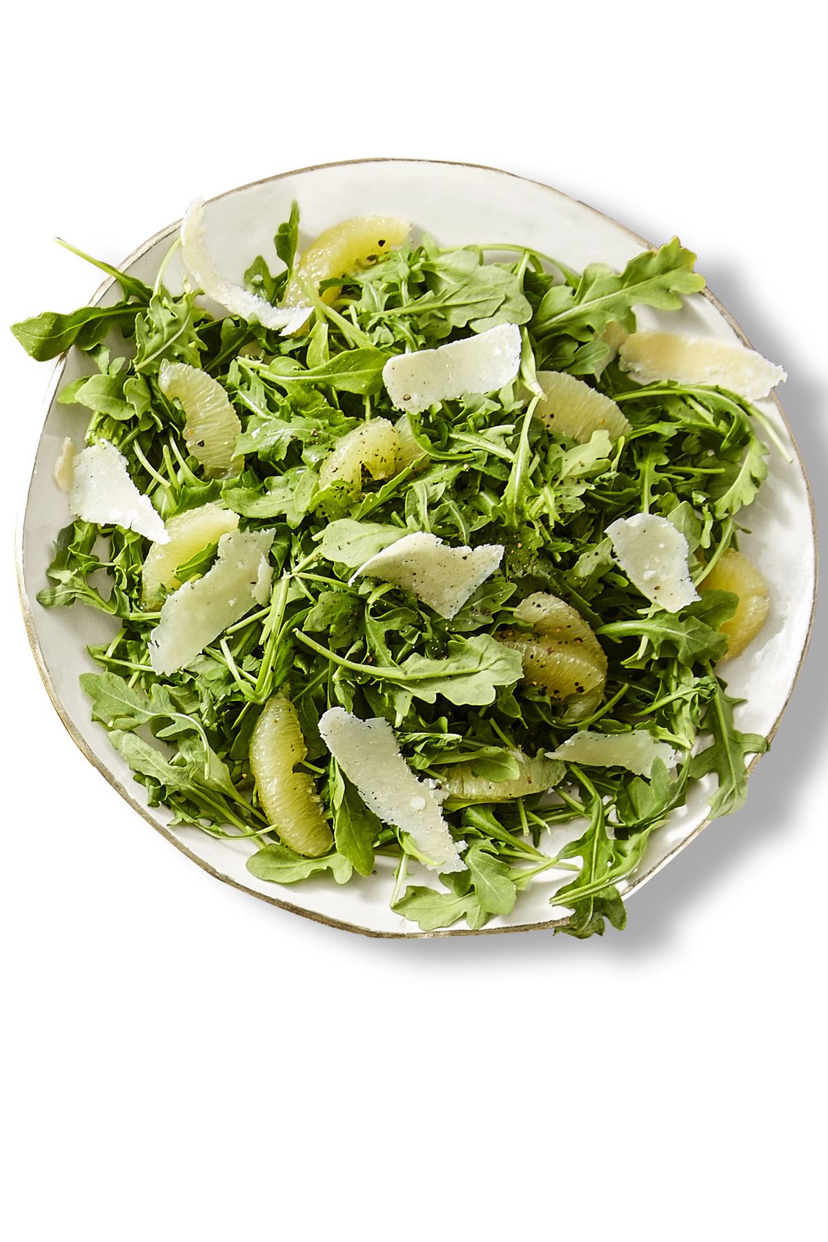 lemon arugula salad on a plate