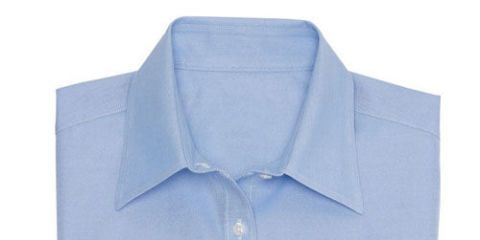 Clothing, Blue, Product, Dress shirt, Collar, Sleeve, Textile, Shirt, White, Electric blue, 