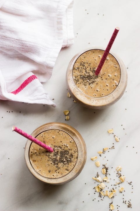 Frullato di banana al caffè con avena e chia Immagine
