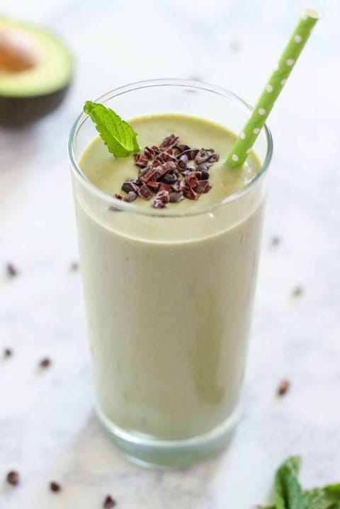 Frullato di proteine al cioccolato alla menta Immagine