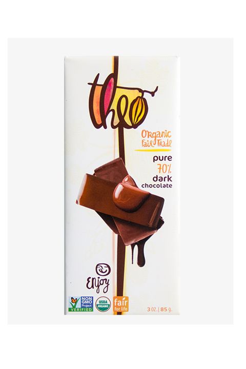 Theo Organic 70% Pure Dark Chocolate Bar
