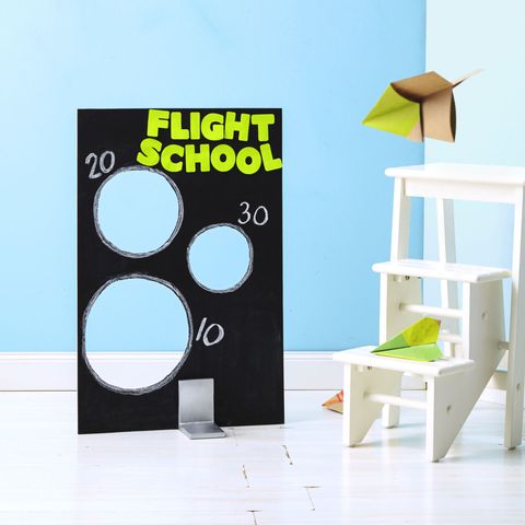 a diy flight school offers targets for paper airplanes the project is a good housekeeping pick for best activities for kids