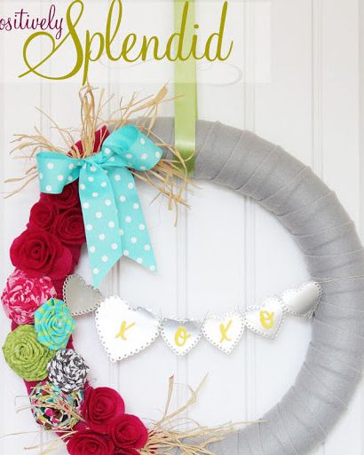 Valentine wreaths to make