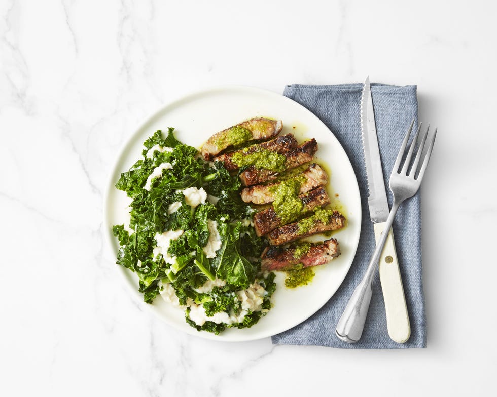 steak with kale and white bean mash    best kale recipes