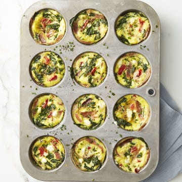 Spinach and Goat Cheese Egg Muffins spinach and goat cheese egg muffins