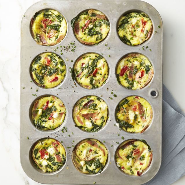 Spinach and Prosciutto Frittata Muffin Recipe How to Make Spinach and