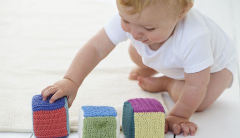 Baby Playing With Blocks