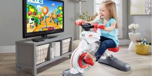 Display device, Electronic device, Technology, Television set, Machine, Flowerpot, Toy, Television accessory, Baby & toddler clothing, Toddler, 