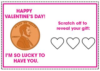Scratch-Off Valentine's Day Card