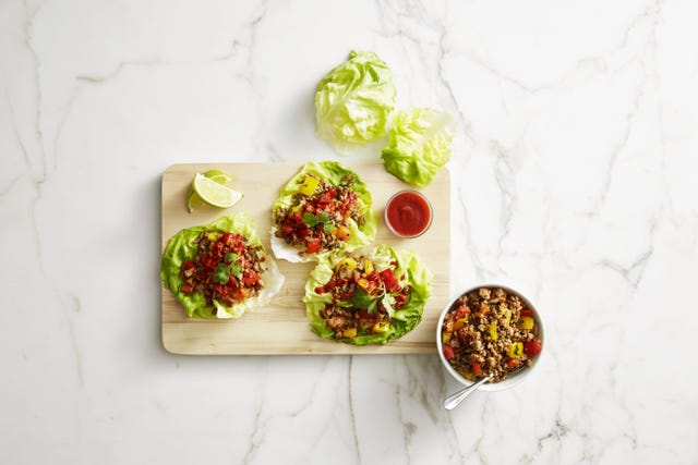savory thai turkey lettuce wraps