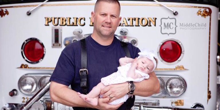 firefighter marc hadden adopts baby he delivered