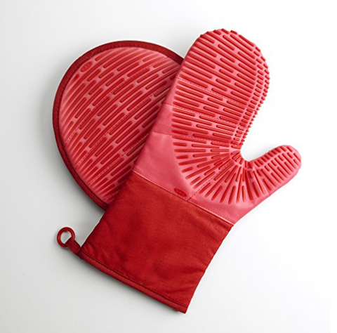 Red, Glove, Heart, Pink, Heart, 