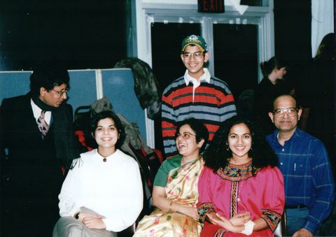 The Hoque family after they moved to America, in 1993
