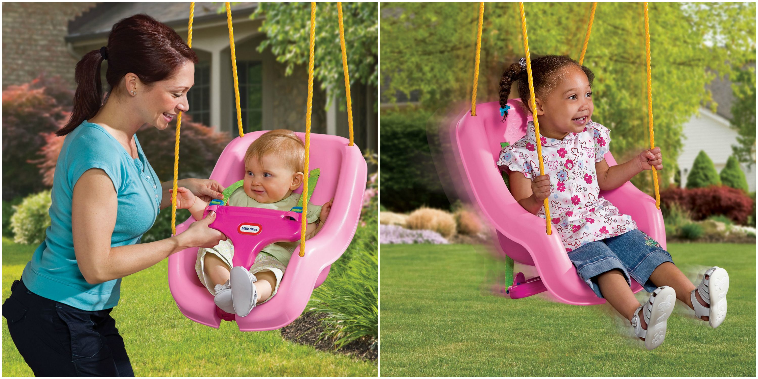 Little tikes pink sale swing