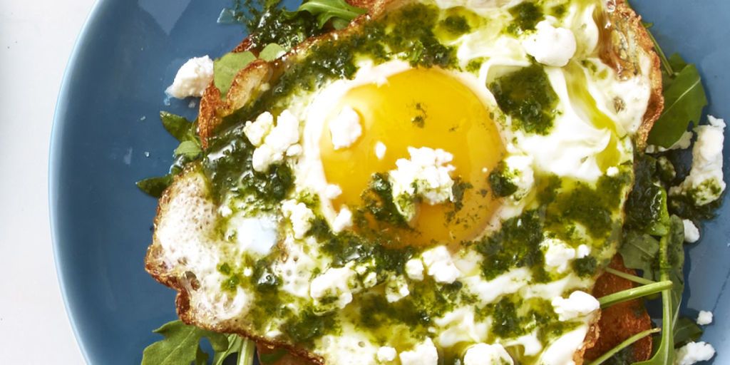 Best Basil-Arugula Crispy Egg Toast Recipe - How to Make Basil-Arugula ...