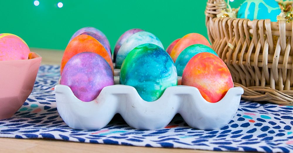 How To Make Marbled Eggs With Shaving Cream How To Dye