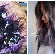 Hair, Purple, Violet, Hair coloring, Lilac, Beauty, Lavender, Hairstyle, Black hair, Long hair, 