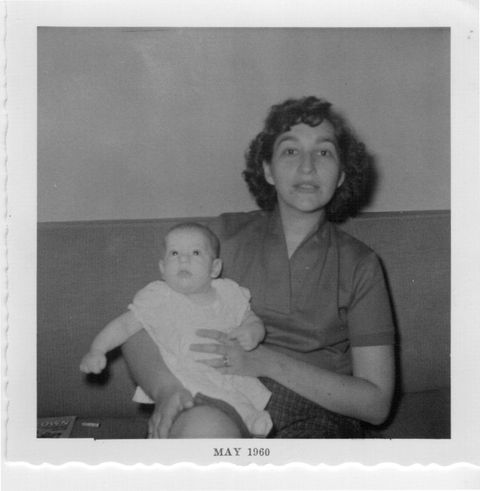 Jamie Schler and her mother Ruth in 1960