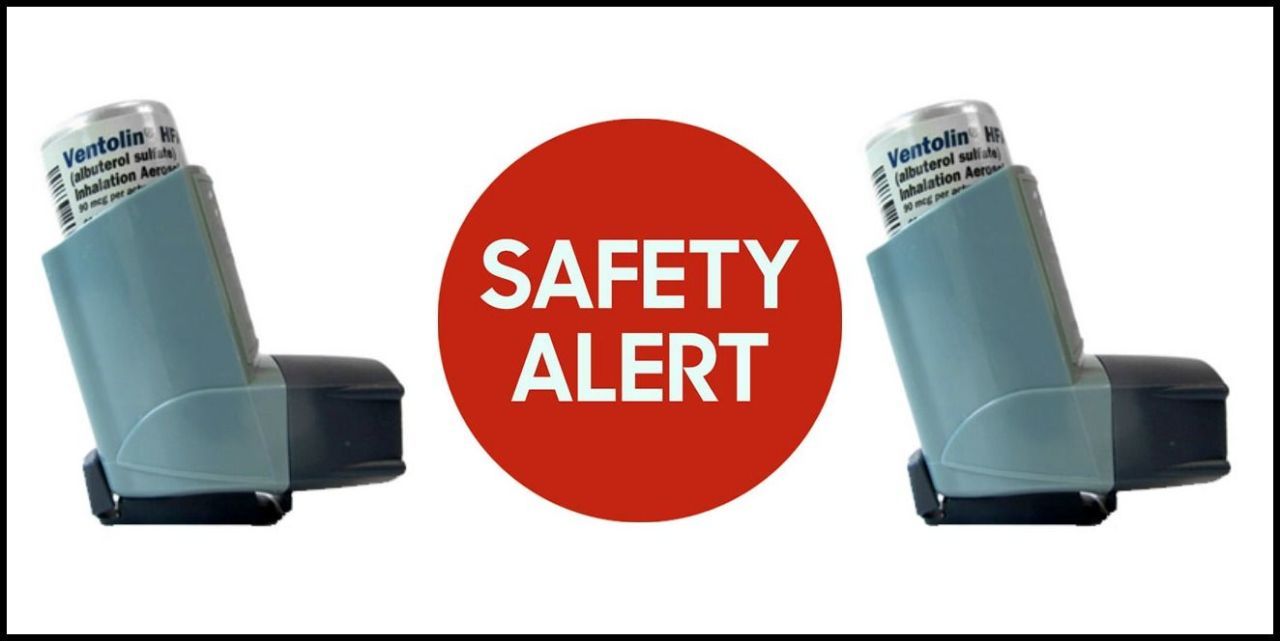 Ventolin inhaler high recall